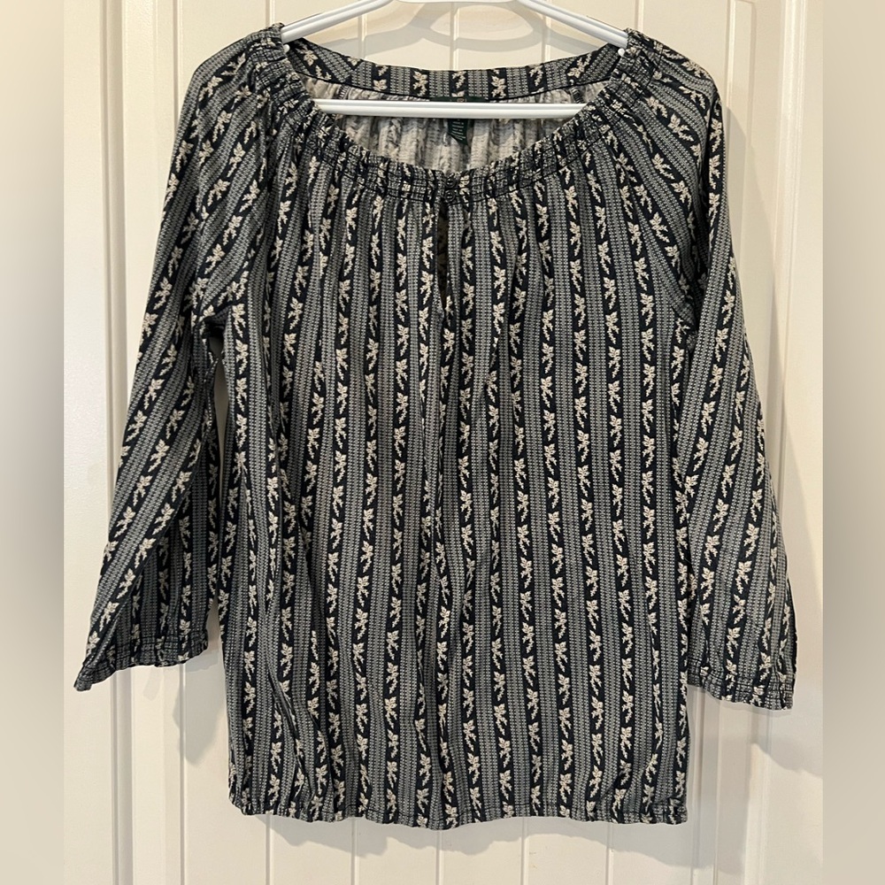 Lauren Ralph Lauren peasant blouse.